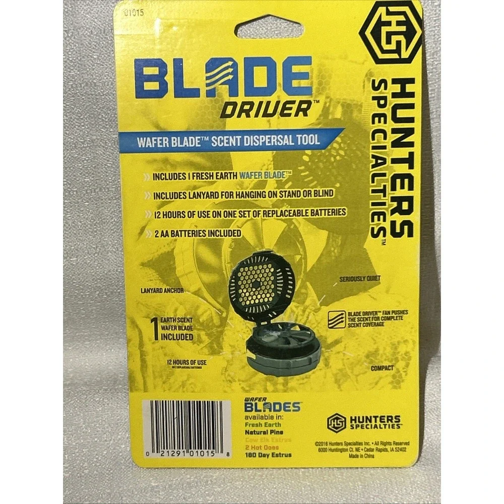 Hunters‎ Specialties 01015 Blade Driver Scent Dispenser w/1 Fresh Earth Wafer
